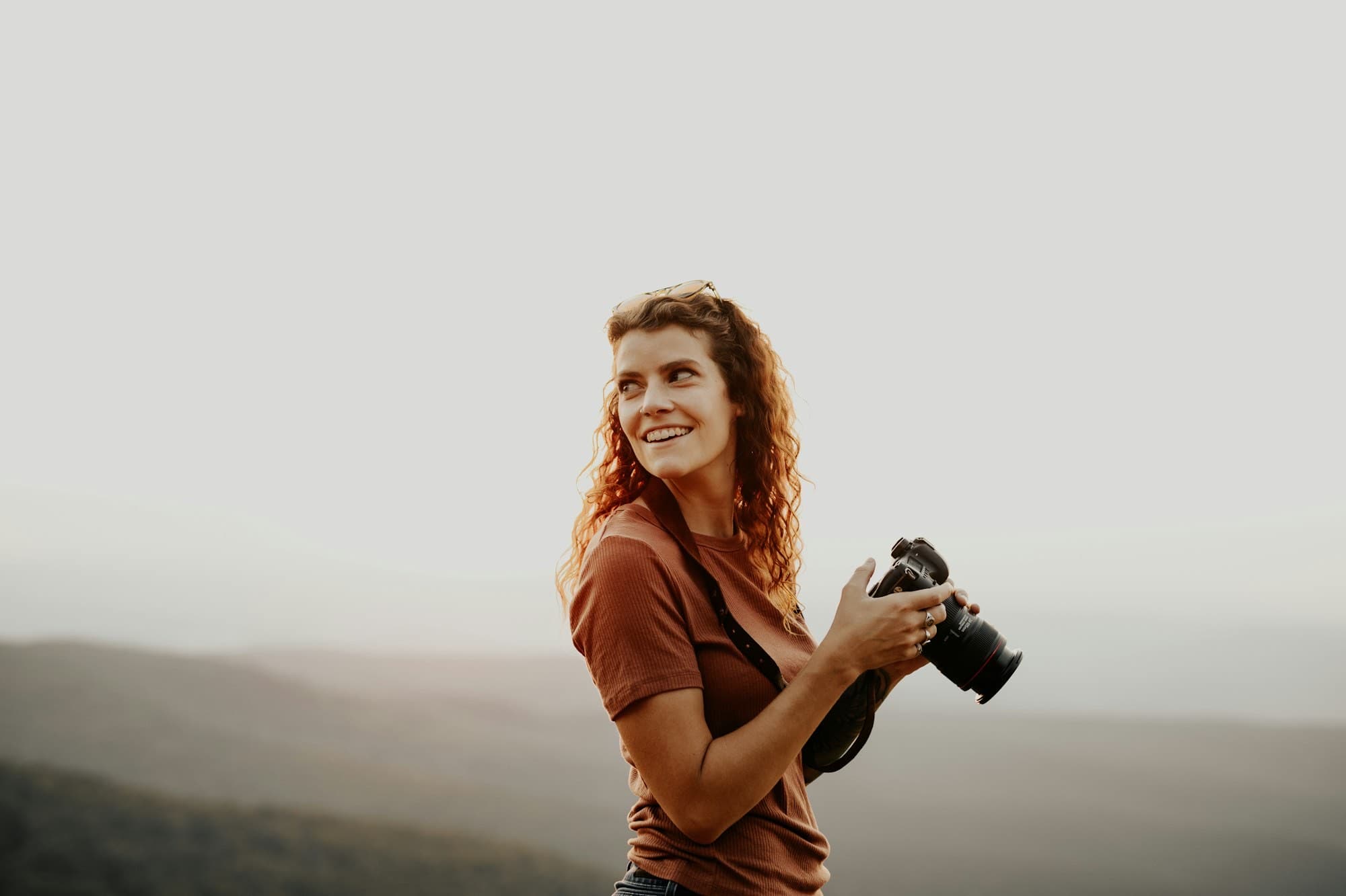 A photographer shooting the mountains above the Baspa valley