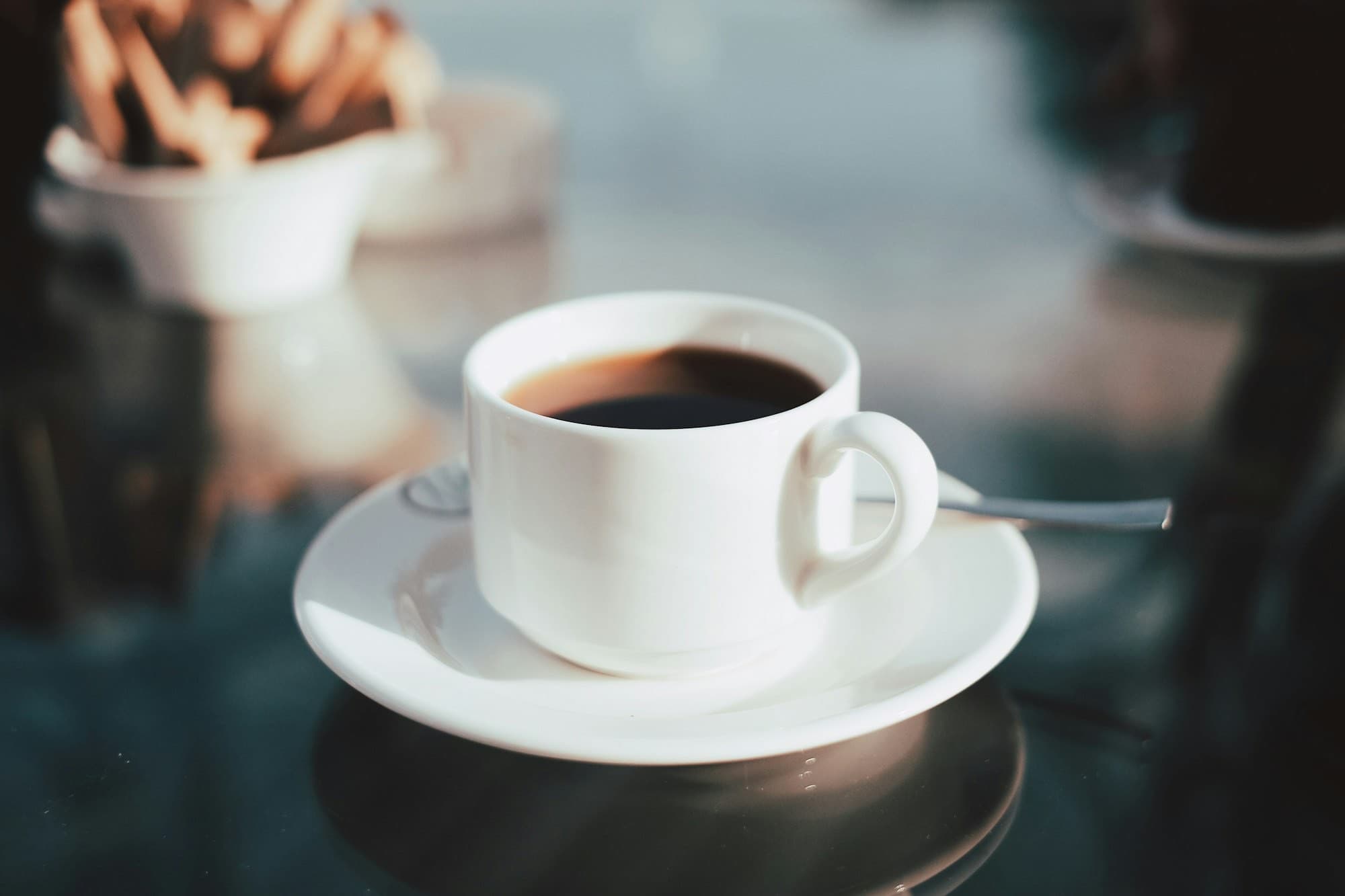 A black americano coffee