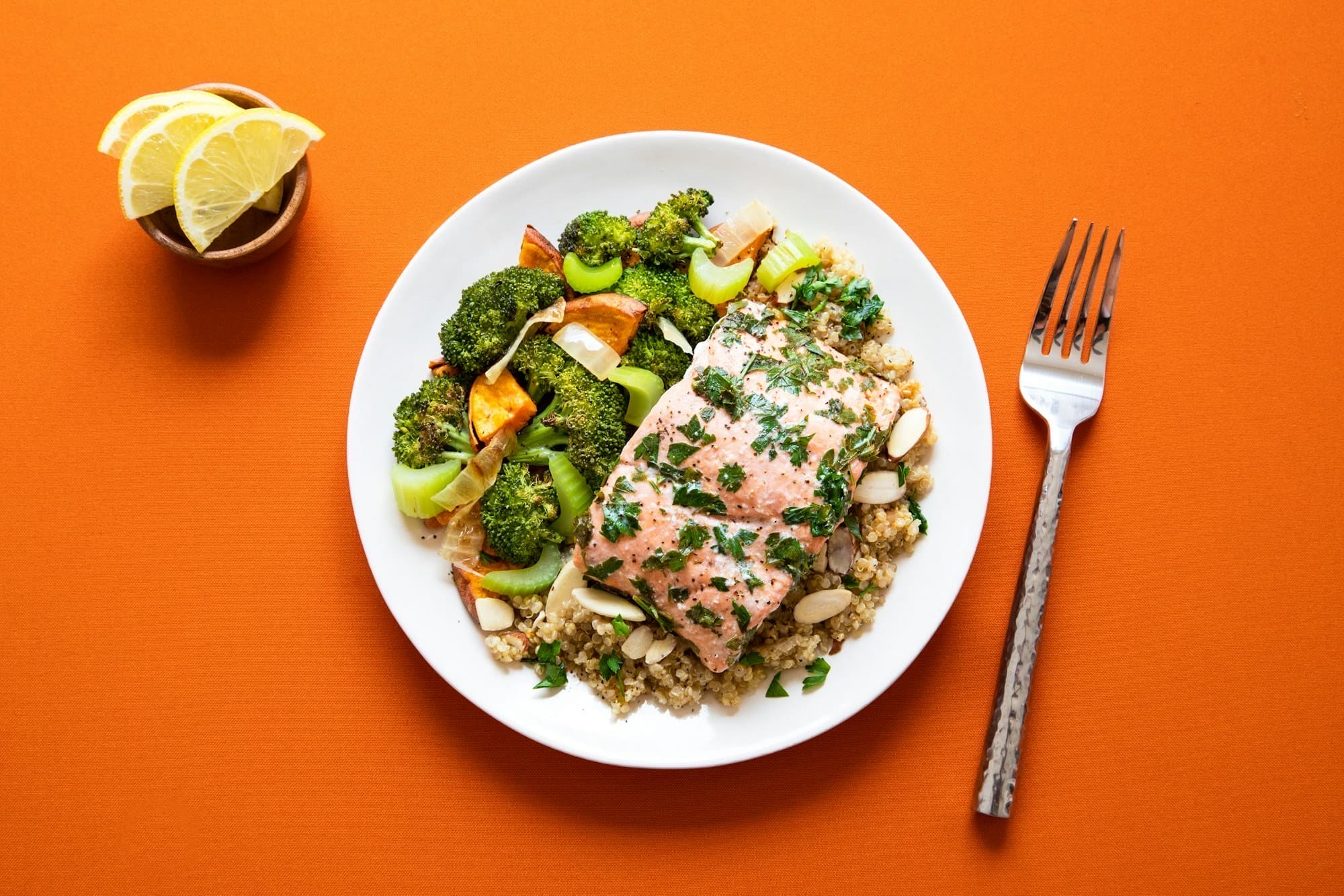 Pan-seared Baspa valley trout with lemon and herbs
