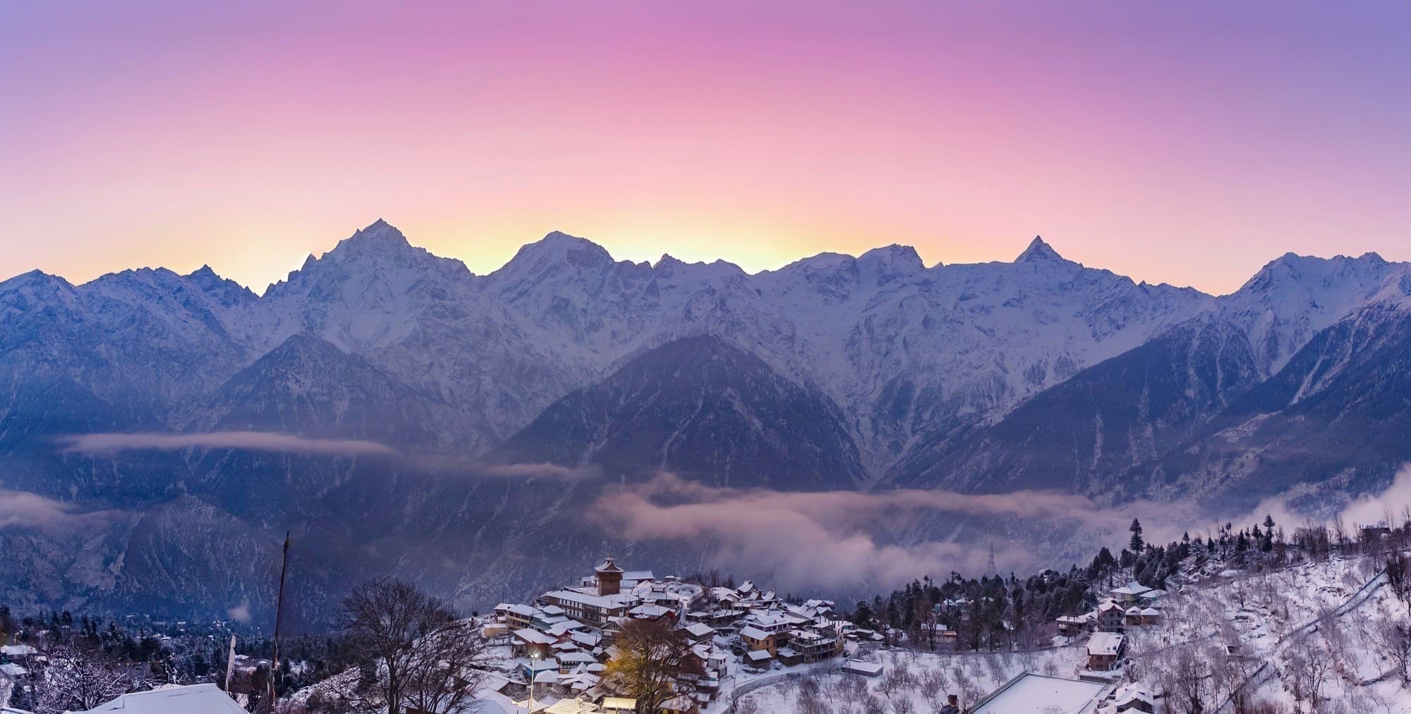 Snow-capped peaks of Kinner Kailash