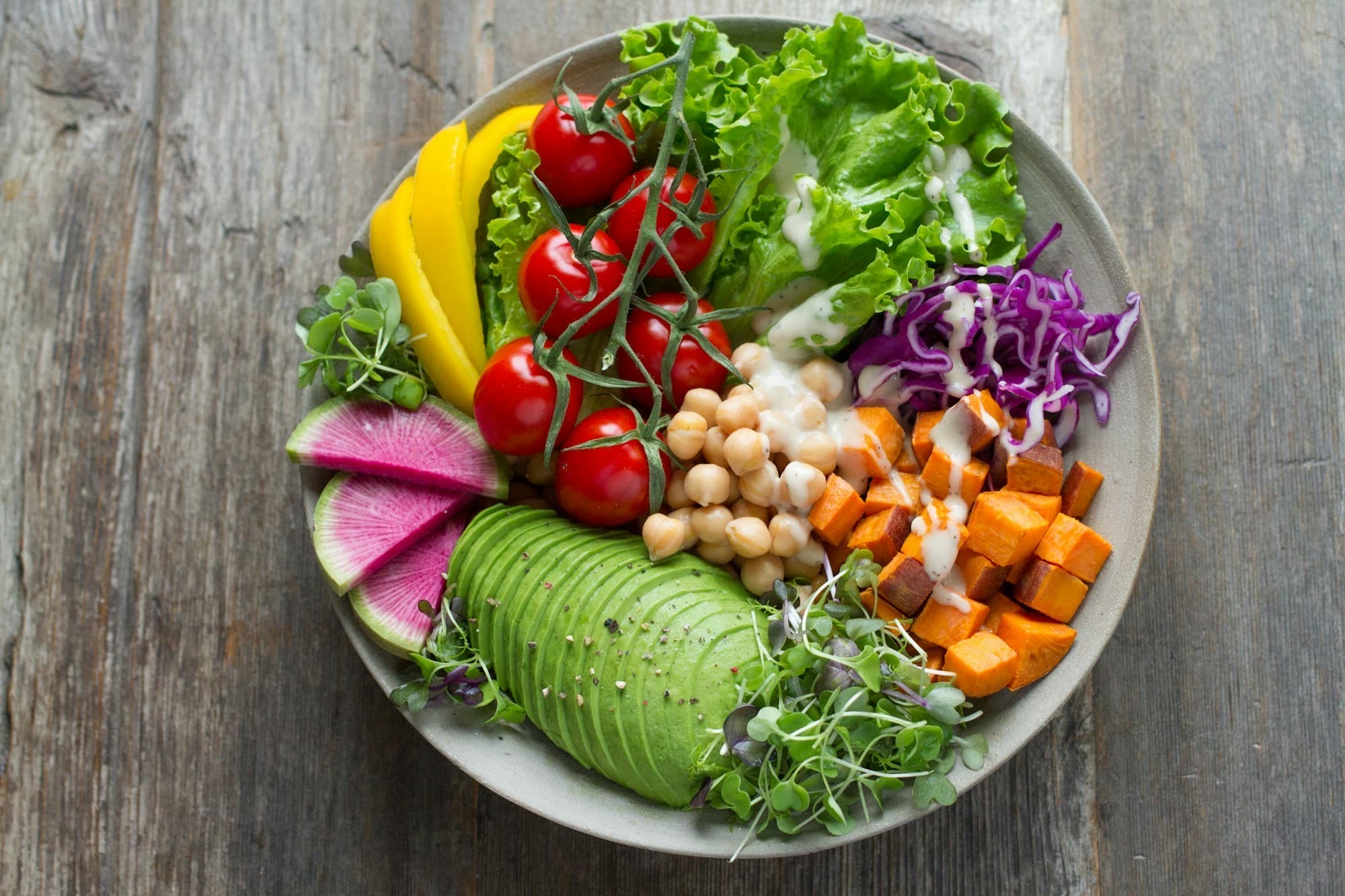 Healthy mountain meal